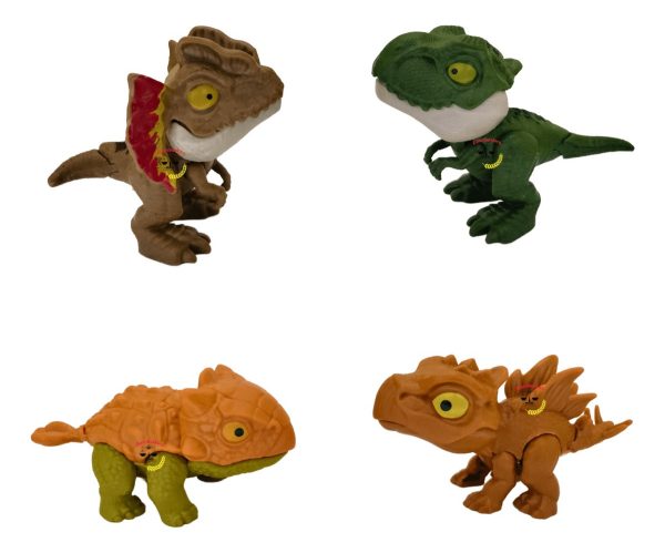 Juguete Dinosaurio Jurásico Mordelón Muerde Dedos Set 4 Pz._0