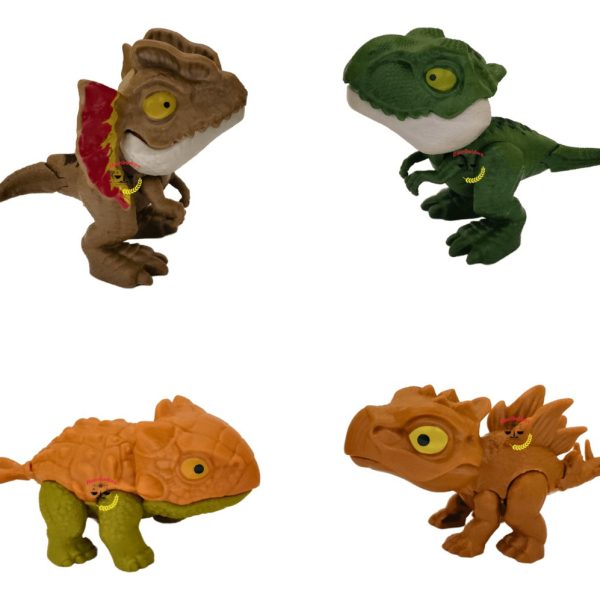 Juguete Dinosaurio Jurásico Mordelón Muerde Dedos Set 4 Pz._0