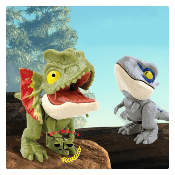 Juguete Dinosaurio Jurásico Mordelón Muerde Dedos Set 4 Pz._4