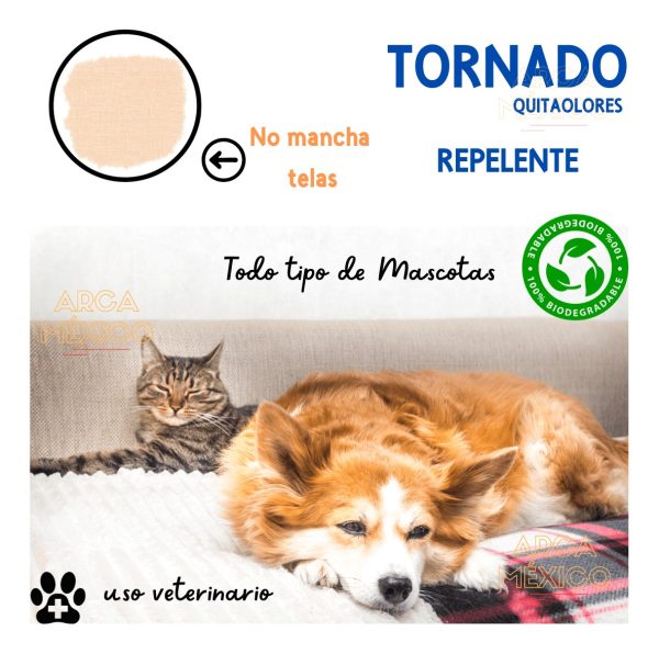 Repelente Biodegradable Entrenador Perro Gato Tornado 500 Ml_3