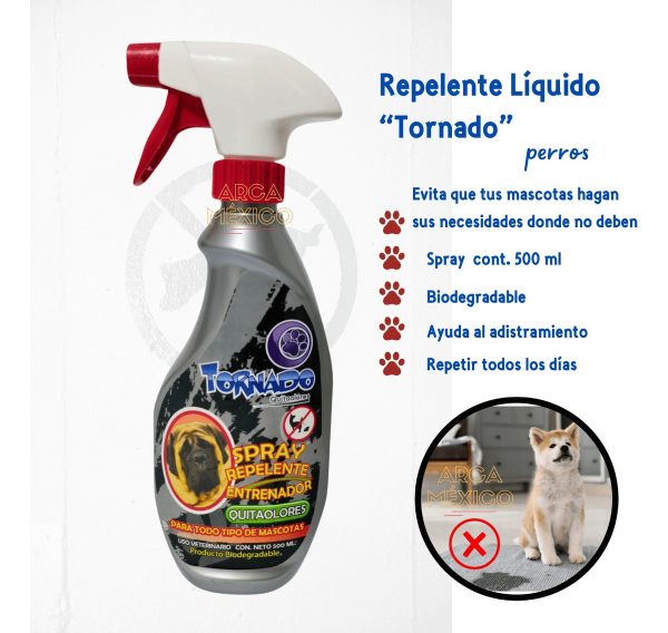 Repelente Biodegradable Entrenador Perro Gato Tornado 500 Ml_2