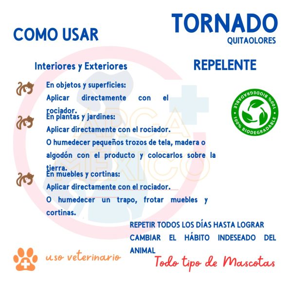 Repelente Biodegradable Entrenador Perro Gato Tornado 500 Ml_4