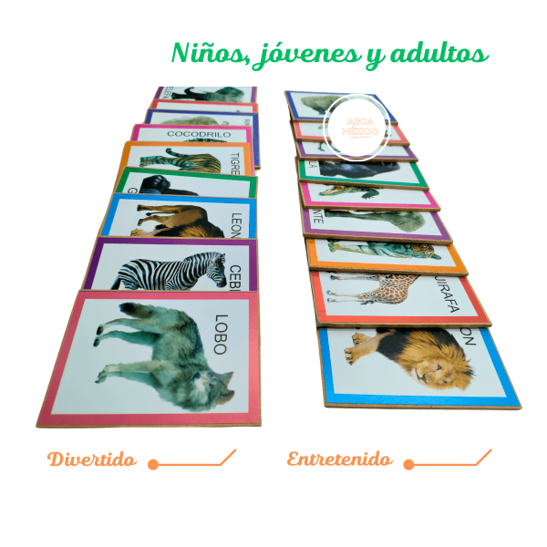 Juego Didáctico Memoria Creatividad Animales Zoológico niños_5