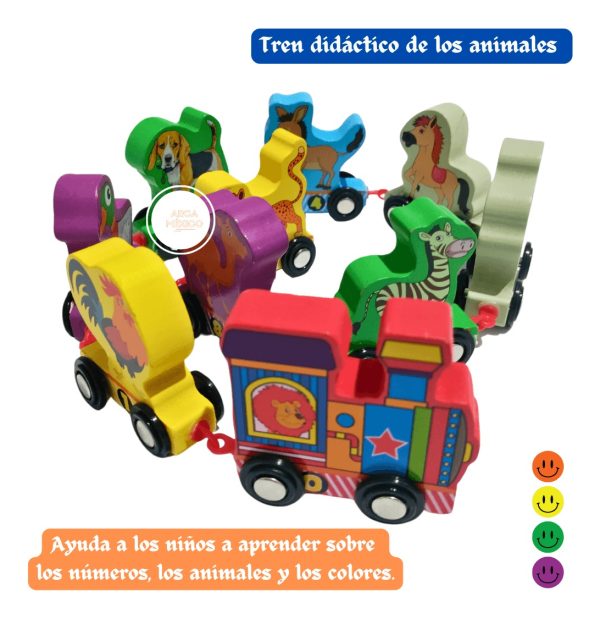 Tren De Números Animales Juguete Didactico Montessori Niños_4