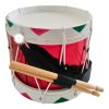 Tambor 10 (25cm) Banda Guerra Infantil Madera Piel Auténtica_0