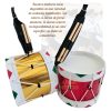 Tambor 10 (25cm) Banda Guerra Infantil Madera Piel Auténtica_4