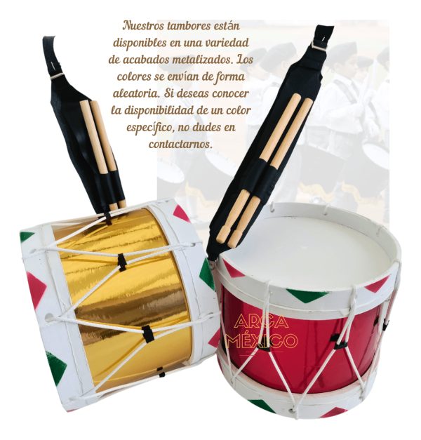 Tambor 10 (25cm) Banda Guerra Infantil Madera Piel Auténtica_4 Tambor 10 (25cm) Banda Guerra Infantil Madera Piel Auténtica_4