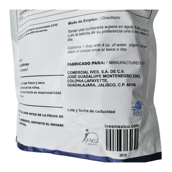 Linaza Canadiense Molida Cultivo Orgánico Ives Mexico 600 Gr_7 Linaza Canadiense Molida Cultivo Orgánico Ives Mexico 600 Gr_7