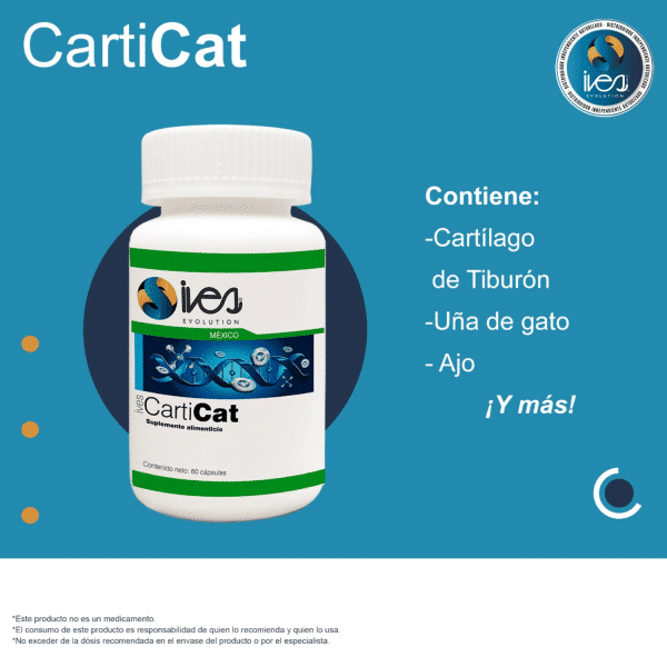 Suplemento CartiCat Squalus acanthias Uña de gato Ajo 60 Caps._5 13536172