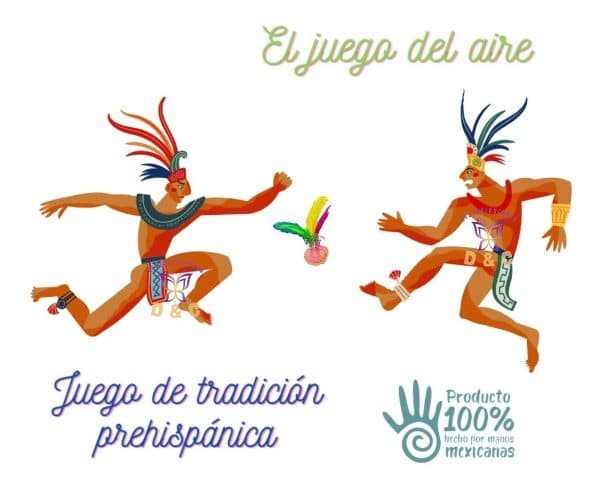 Juego Peteca Indiaca O Gallito 24 Cm Con Plumas Artesanal_1 12879286