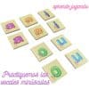 Paquete 40pz / Juego Memoria Vocales Madera Didáctico Niños_3