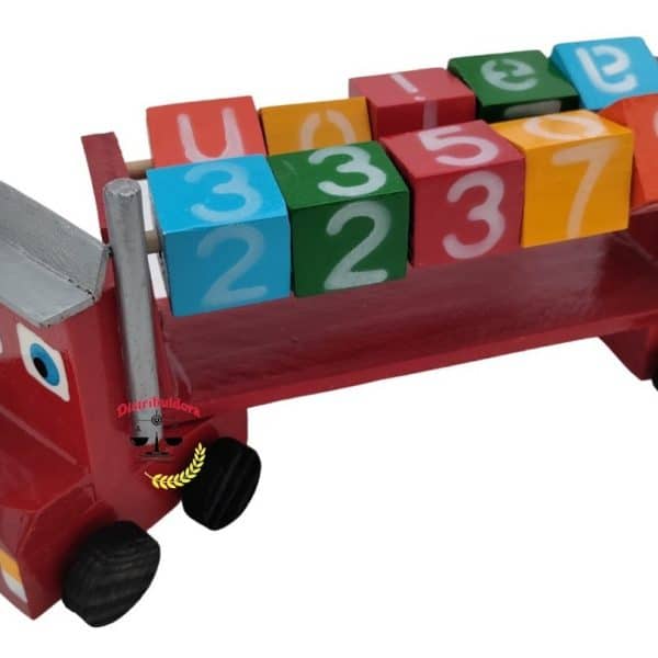Juguete Didáctico Madera Tráiler Bloques Números Vocales_0