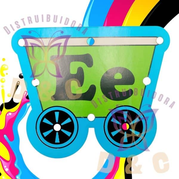 Material Didáctico Juego Niños Enhebrar Ensarte Tren Vocales_6