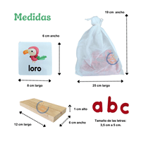 Material Didáctico Montessori Juego Letras Ortografía Niños_2