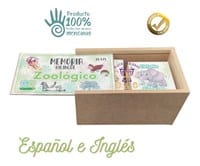 Juego Mesa Memoria Material Didáctico Madera Zoológico Niños_4