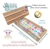 Juego Didactico De Mesa Fino Para Enseñanza El Abecedario_1