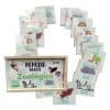 Juego Mesa Memoria Material Didáctico Madera Zoológico Niños_5